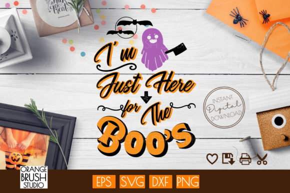 Boo SVG File. Halloween Ghost, Bat SVG