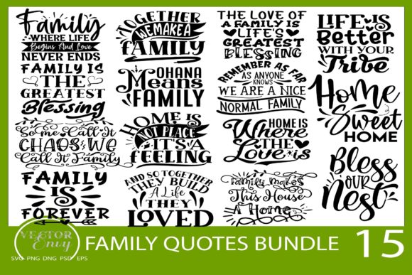 Family Quote Bundle SVG Family SVG
