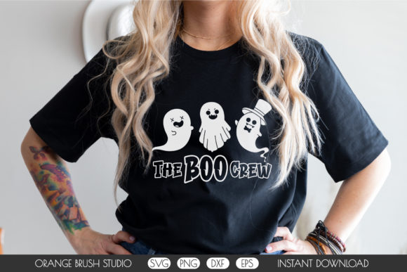 Halloween Boo Crew SVG. Spooky Ghosts