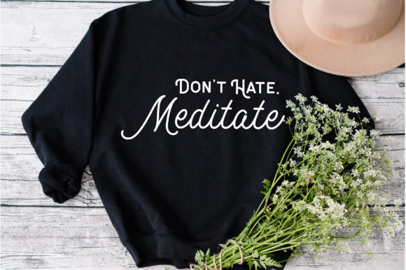 Meditate Not Hate Embroidery Review