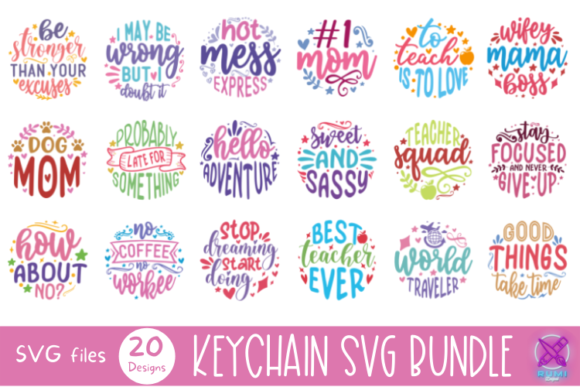 Positive Quote Keychain Svg Bundle Review