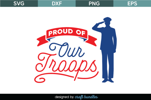 Proud of Our Troops SVG Quote Cut File Review