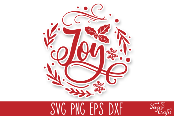 Round Christmas SVG Quote - Joy Embroidery Review